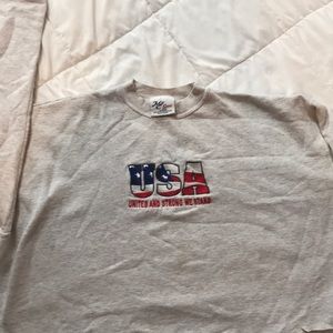 GREAT PROJECT SWEATSHIRT cropped USA sweatshirt